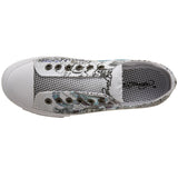 Ed Hardy Women's Rhinestone Lowrise Sneaker,White-10SLR906W,5 M US