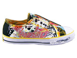 Ed Hardy Black Koi Fish Rhinestones Shoes Sneakers 19SLR803W