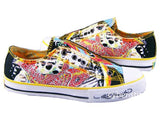 Ed Hardy Black Koi Fish Rhinestones Shoes Sneakers 19SLR803W
