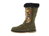 Womens Ed Hardy Green Kamikaze Bootstrap Boots Shoes (7)