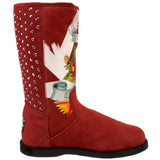 Ed Hardy Women's Bootstrap Boot,Burgundy-10fbs104w,6 M US