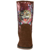 Ed Hardy Women's Bs Iceland Boot,Brown-10FBS203W,8 M US