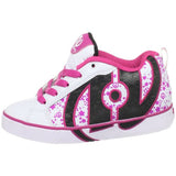 Heelys No Bones Lo Peace And Love Roller Skate Shoe (Little Kid-Big Kid),White-Pink,8 M US Big Kid