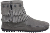 Minnetonka Women's Double-Fringe Side-Zip Boot