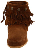 Minnetonka Women's Double-Fringe Side-Zip Boot