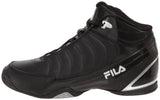Fila Men's DLS Game 1SB106FX Basketball Shoe,Black-Black-Metallic Silver,9 M US