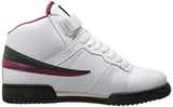 Fila Men's F-13v Lea-Syn Fashion Sneaker, White-Sycamore-Biking Red, 10 M US