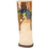 Ed Hardy Sequined Iceland Boot for Women - Tan