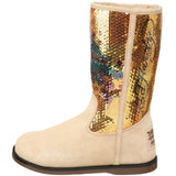 Ed Hardy Sequined Iceland Boot for Women - Tan