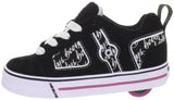 Heelys Helix Skate Shoe (Little Kid-Big Kid),Black-White-Pink-Print,12 M US Little Kid