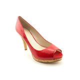 Nine West Danee Womens Size 10 Red Peep Toe Pumps Heels Shoes UK 8