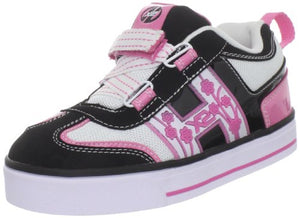 Heelys Blossom Skate Shoe (Little Kid),Black-White-Pink,3 M US Little Kid