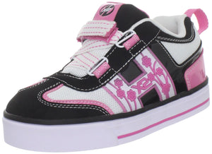 Heelys Blossom Skate Shoe (Little Kid),Black-White-Pink,13 M US Little Kid