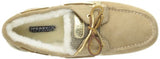 Sperry Womens Bluefish 2-Eye, Sand Suede-Gold-8