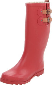 Chooka Women's Top Solid Red Boot,Red,7 M US
