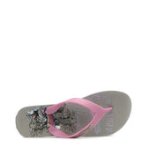 Ed Hardy Beachcombers Koi Flip Flop for Women - Fuschia