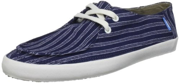 Vans Rata Vulc SF Shoe - Men's Navy-Antique White Stripes, 11.0