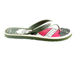 Men's Ed Hardy Beachcomber Camo Green Flip Flops Size 11