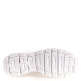 Skechers Womens 'Charisma Flash' Running Shoe, White-Silver, US 5.5