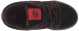 Heelys Plush Skate Shoe (Little Kid-Big Kid),Black-Red,1 M US Little Kid