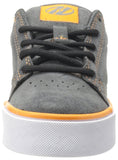 Heelys Plush Skate Shoe (Little Kid-Big Kid),Gray-Orange-White,5 M US Big Kid
