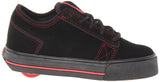 Heelys Plush Skate Shoe (Little Kid-Big Kid),Black-Pink,5 M US Big Kid