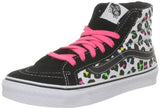 Vans Sk8-hi Slim True White Canvas Shoes, Neon Leopard