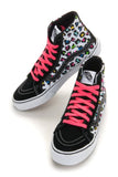 Vans Sk8-hi Slim True White Canvas Shoes, Neon Leopard