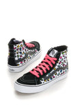 Vans Sk8-hi Slim True White Canvas Shoes, Neon Leopard