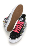 Vans Sk8-hi Slim True White Canvas Shoes, Neon Leopard
