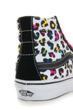 Vans Sk8-hi Slim True White Canvas Shoes, Neon Leopard