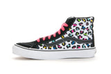 Vans Sk8-hi Slim True White Canvas Shoes, Neon Leopard