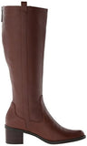 Calvin Klein Women's Haydee Waxy Tumbled Leather Boot (Walnut)