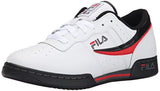 Fila Men's Original Fitness Lea Classic Sneaker, White-Black-Poppy Red, 9 M US