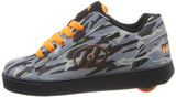 Heelys Straight Up Skate Shoe (Toddler-Little Kid-Big Kid),Grey-Camouflage-Orange-Black,7 M US Big Kid