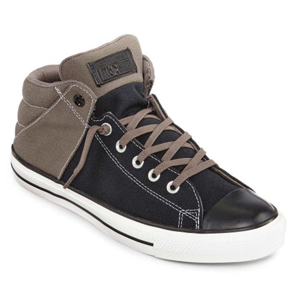 CONVERSE Men's All Star Axel Mid Sneaker (Black-Charcoal 13.0 M)