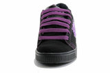 Heelys Girl's Comet Fashion Skate Sneakers Shoes (3 - Little Kid, Black-Purple)