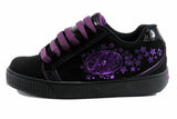 Heelys Girl's Comet Fashion Skate Sneakers Shoes (5 - Big Kid, Black-Purple)