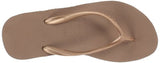 Havaianas Women's High Fashion Sandal Flip Flop,Rose Gold,35 BR