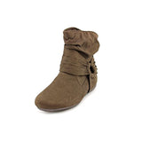 Rampage Women's Bastille Round Toe Ankle High Boots in Brown Size 9.5