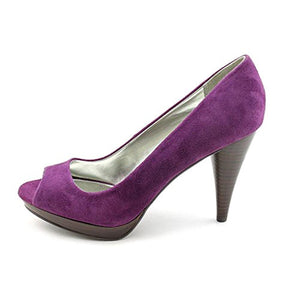 Style & Co Celine Womens Size 9.5 Purple Suede Platforms Heels Shoes