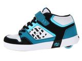 Mens Heelys Stripes Black Cyan Teal Sea Blue Sneakers Skate Shoes #7926 (7)