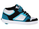 Mens Heelys Stripes Black Cyan Teal Sea Blue Sneakers Skate Shoes #7926 (7)