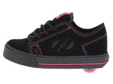 Heelys Plush Black Pink Sneakers Skate Shoes #7933 (8)