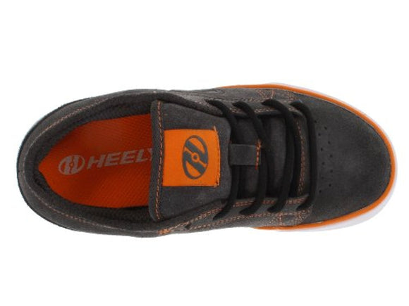 Men's Heelys Plush Gray Grey Orange Sneakers Skate Shoes #7931 (9)