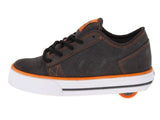 Men's Heelys Plush Gray Grey Orange Sneakers Skate Shoes #7931