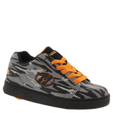 Heelys Boy's Straight Up Fashion Skate Sneakers Shoes (4 - Big Kid, Grey-Orange Camo)
