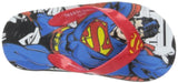 DC Comics Superman FP Flip Flop (Toddler-Little Kid-Big Kid),Blue-Red,10 M US Toddler