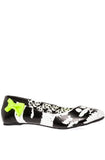 Iron Fist Women's Misfits Skull Flats 8 Black-White