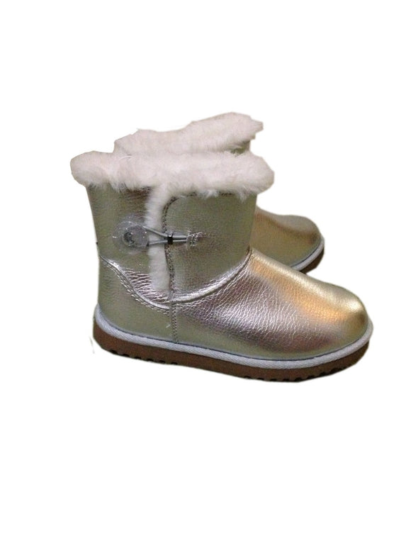 Circo Girl Toddler Suede Gelsey Silver Boot, Size 1